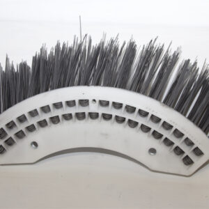 4 Segment 26 Inch Blue Steel Gutter Broom with Poly Block