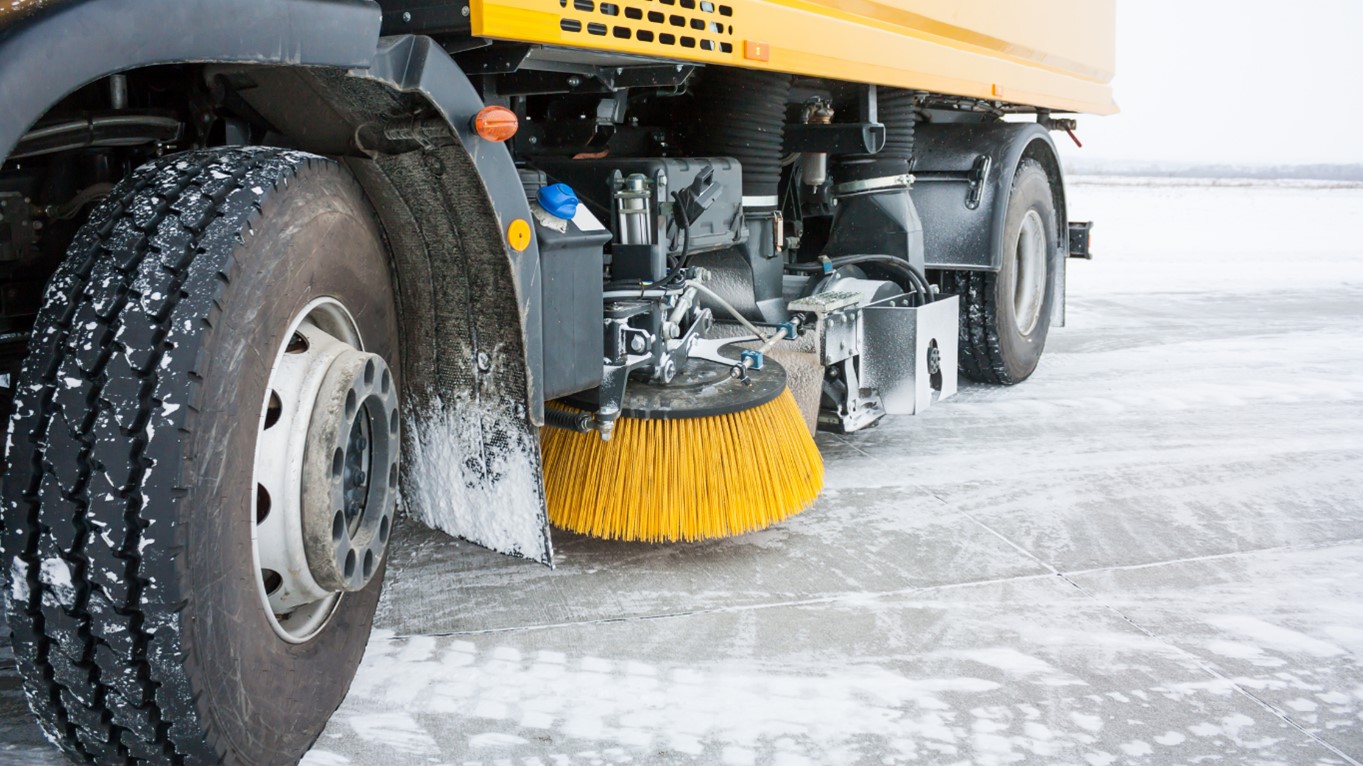 Maintaining Airport Runway Brushes During Heavy Travel Times United