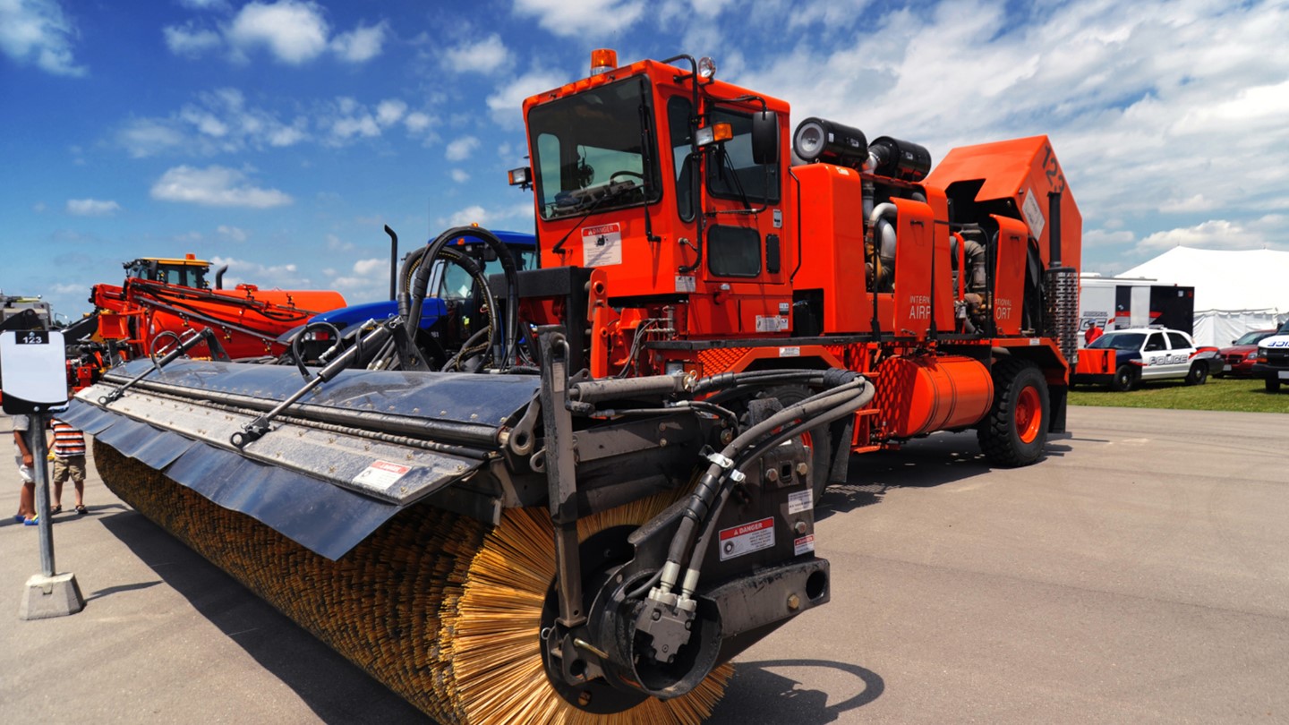 Maintaining Airport Runway Brushes During Heavy Travel Times United